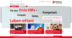 Desktop Screenshot of malteser-viernheim.de